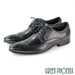 【GREEN PHOENIX 波兒德】男 紳士鞋 商務鞋 新郎鞋 學生 皮鞋 真皮 牛皮 布洛克雕花(棕色、黑色)
