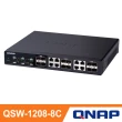 【QNAP 威聯通】QSW-1208-8C 12埠10GbE交換器(無網管型)