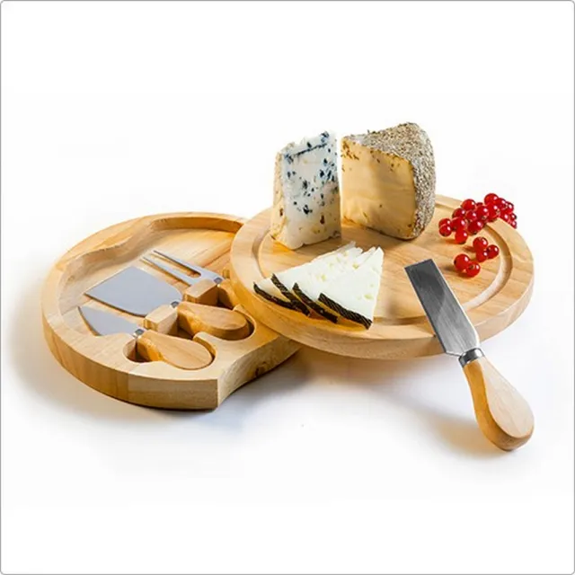 【IBILI】西班牙 經典起司刀4件+輕食盤 / 起司盤