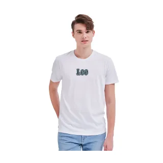 【Lee 官方旗艦】男裝 短袖T恤 / 立體小LOGO 經典白 標準版型(LL210157K14)