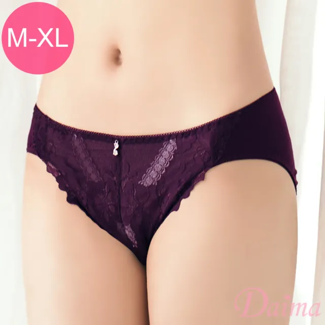 【Daima 黛瑪】透明網紗性感內褲M-XL(紫色)