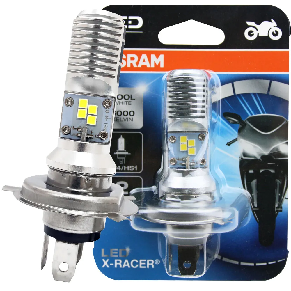 【Osram 歐司朗】機車LED燈泡 白光/6000K H4/HS1 12V/5/5.5W(公司貨)