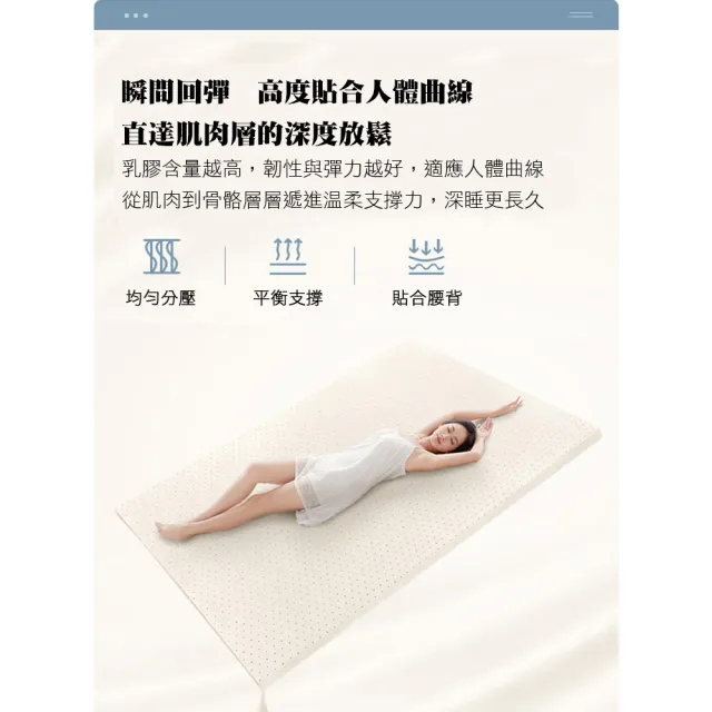 【本木】本木-五星飯店專用 透氣乳膠+記憶膠靜音獨立筒床墊(雙大6尺)