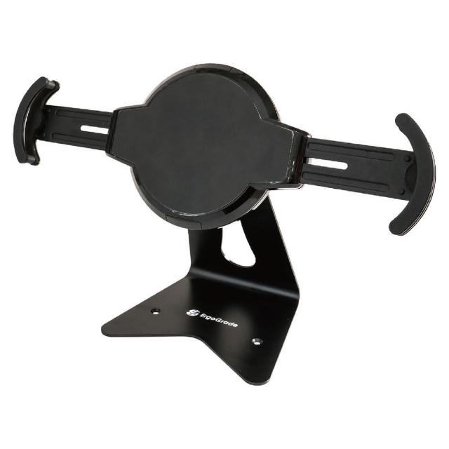 ErgoGrade EGIPA000 是一款專為12.5吋以下螢幕設計的單螢幕支架，支援最大載重1.2KG，適合平板電腦使用。產品尺寸為376 x 167 x 268mm，重量輕巧僅0.95KG，黑色外觀簡潔大方，提供穩定的螢幕支撐與安放空間。