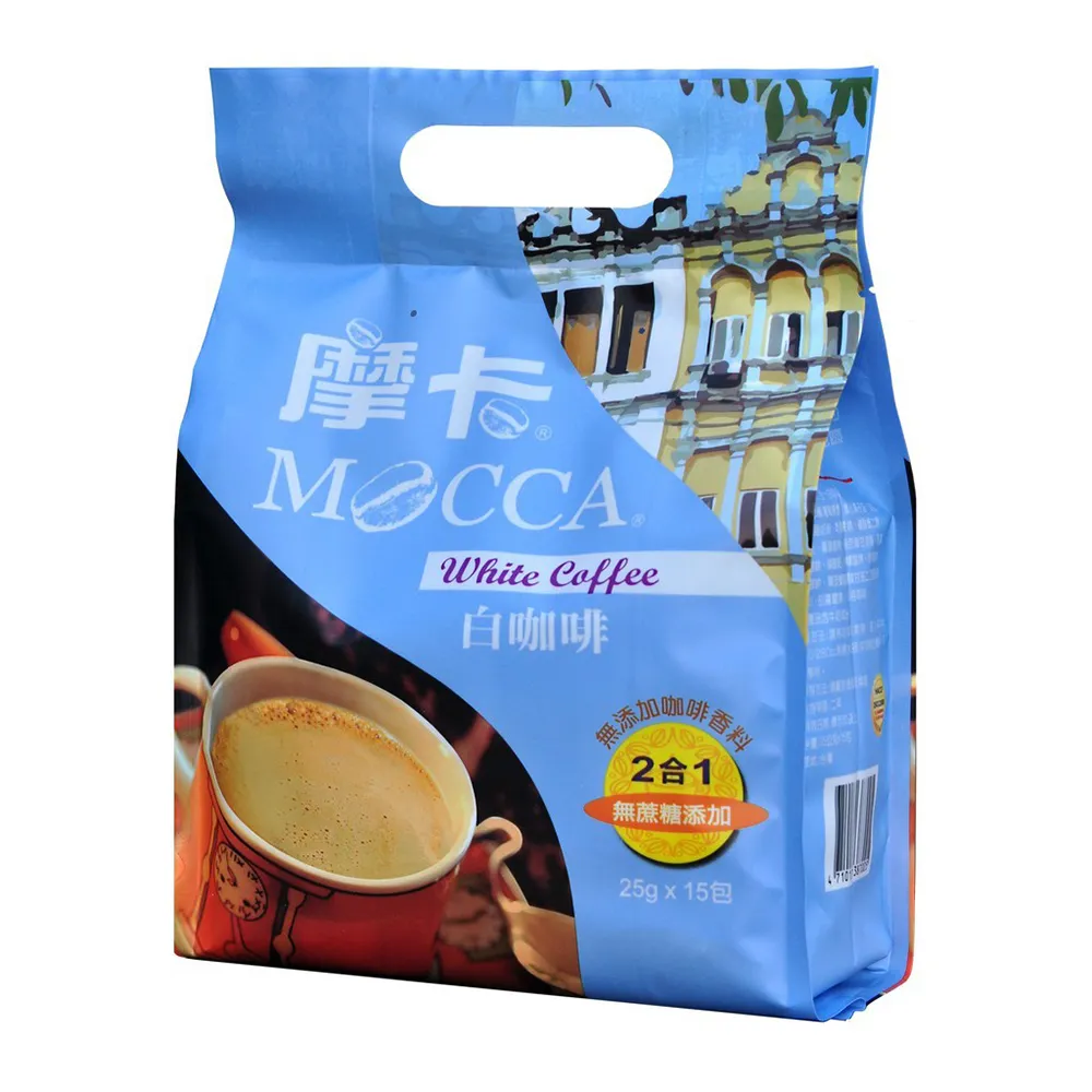 【Mocca 摩卡】白咖啡二合一-無糖即溶咖啡1袋(25g/15包/袋)