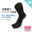 【XCLUSIV】3雙組  美國FDA銀纖維健康照護五趾襪-深邃黑(銀纖維、抑菌消臭、吸濕排汗、美國大兵最愛)