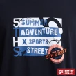 【5th STREET】男復古印花短袖T恤-黑色