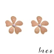 【INES】韓國設計S925銀針優雅復古花朵氣質耳環(3色任選)