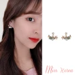 【MISS KOREA】韓國設計S925銀針微鑲彩色甜美花朵氣質耳環