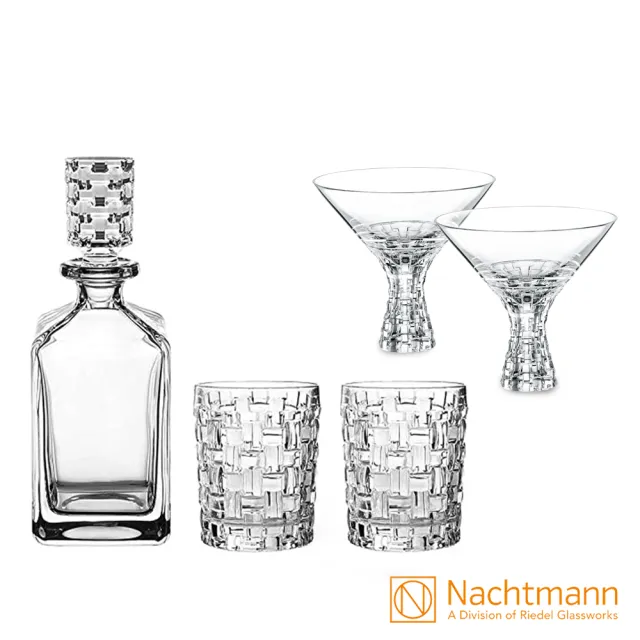 【Nachtmann】巴莎諾瓦威士忌組+雞尾酒杯2入(超值組合)