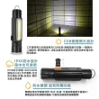 【GREENON】2入組-超強光USB工作手電筒(伸縮變焦 USB充電 防水等級IPX6 T6超強光燈珠)