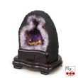 【開運方程式】花開富貴烏拉圭紫水晶洞AGU69(3.9公斤獨特瑪瑙邊)