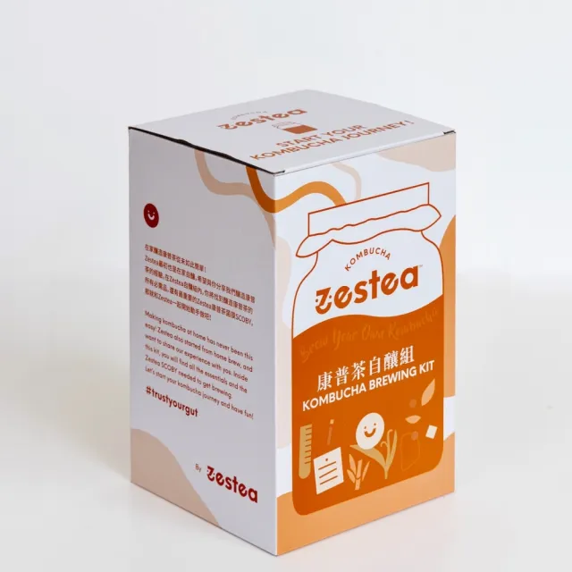 【Zestea Kombucha】Zestea康普茶自釀組(簡單步驟、釀造屬於你的康普茶)