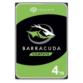 【SEAGATE 希捷】BarraCuda 4TB 3.5吋 5400轉 256MB 桌上型 內接硬碟(ST4000DM004)
