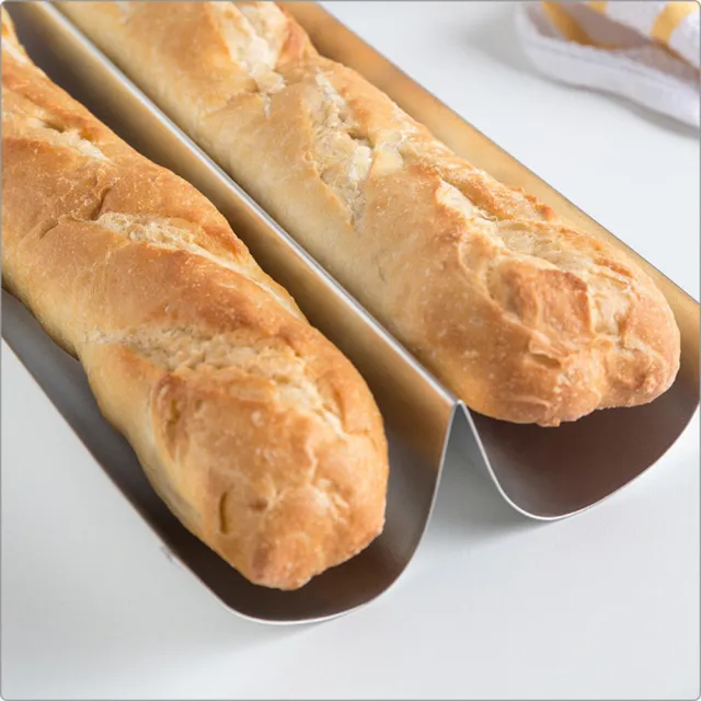 【FOXRUN】雙槽法國麵包烤盤 39cm(點心烤模)