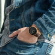 【Nordgreen】ND手錶 Native 本真 40mm 玫瑰金殼×黑面 深棕真皮錶帶(NR40RGLEDBBL)