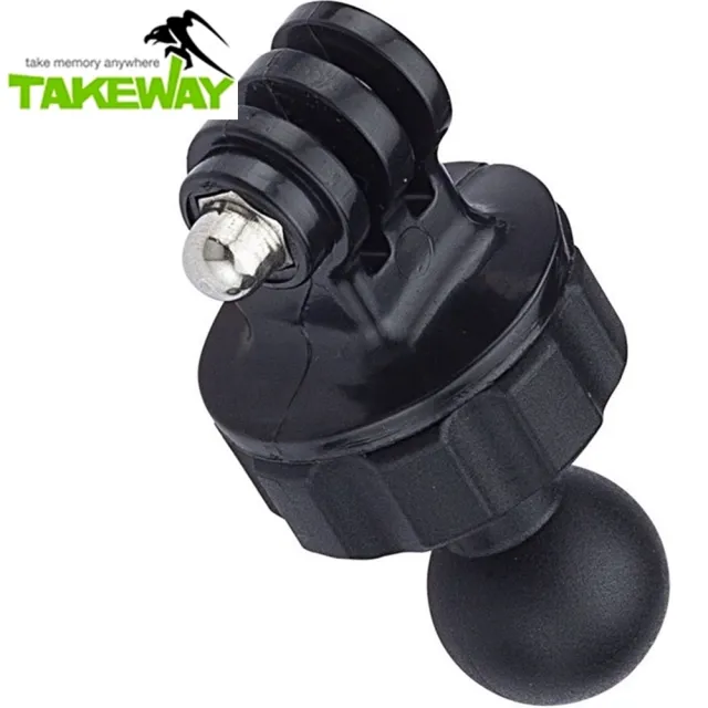 【TAKEWAY】側向固定座快拆板快裝球頭T-RC04(快拆板 手機座 黑隼Z手機座)