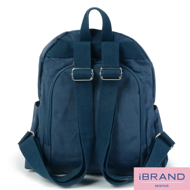 【iBrand】輕盈防潑水防盜尼龍後背包(多色任選)