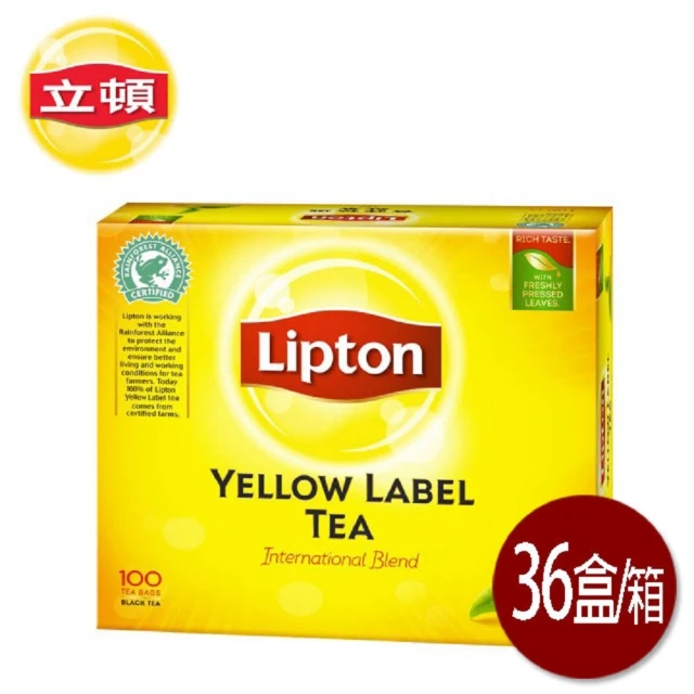【立頓】黃牌紅茶包2g(3600入/36盒/箱)