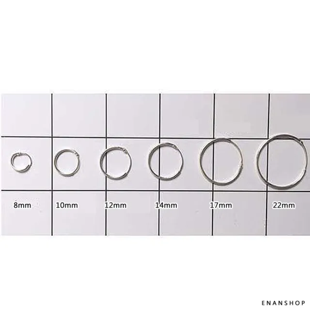 【ENANSHOP 惡南宅急店】純銀耳環2入組 韓版圓圈耳環 氣質圈圈耳環 抗過敏-0192D