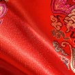 【橘魔法】中國風假毛辮圓帽+絲綢刺繡盤扣上衣+短褲 (新年裝 套裝 抓週 週歲 男童 過年 大紅 唐裝)
