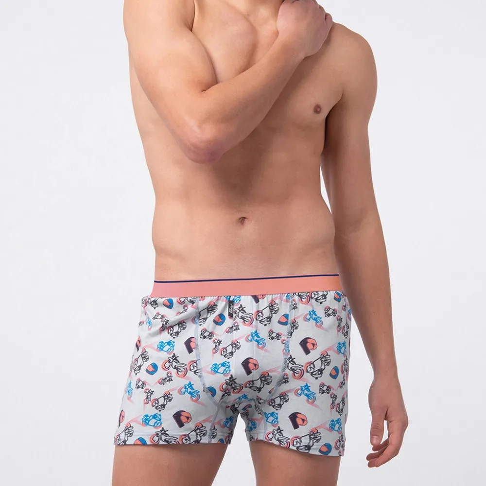 【sloggi Men】MOTO追風騎士系列寬鬆平口褲 M-XXL 熱情珊瑚粉(男士寬鬆四角褲 90-509 B5)