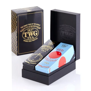 【TWG Tea】時尚茶罐雙入禮盒組 午夜時光之茶100g+乘風高翔100g(黑茶+南非國寶茶)