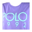 【RALPH LAUREN】POLO膠字圓領短袖T恤(紫)
