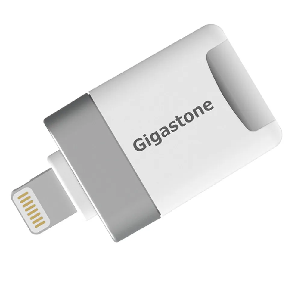 【Gigastone 立達】i-FlashDrive MicroSD 蘋果專用讀卡機 CR-8600(支援iPhone14/獨家贈送64GB記憶卡)