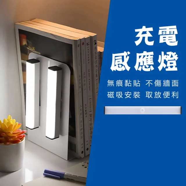 【豪麥源】充電感應燈(充電式智能感應小夜燈 房間走廊小夜燈 廁所衣櫃照明燈 房間床頭燈)