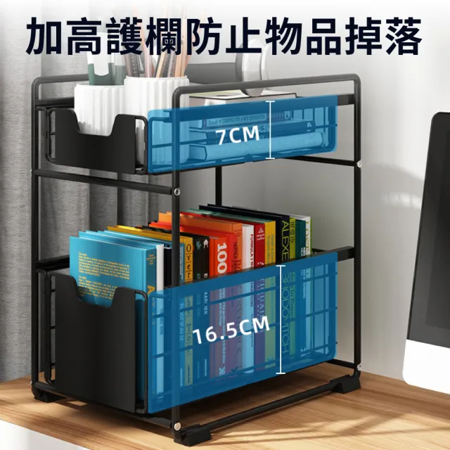 【新錸家居】升級加大★不鏽鋼下水槽抽屜式置物架(廚房下收納架 衛浴室房間落地架 推拉調味料罐架)