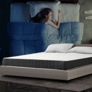 【YUDA 生活美學】安夢系列 舒柔表布+4D透氣網布 軟硬適中新型鋼彈簧床墊/二線基本款 /雙人5尺