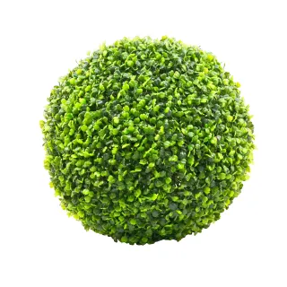 【YU Living 信歐傢居】仿真米蘭草球裝飾樹球 人造草球(40cm/綠色)