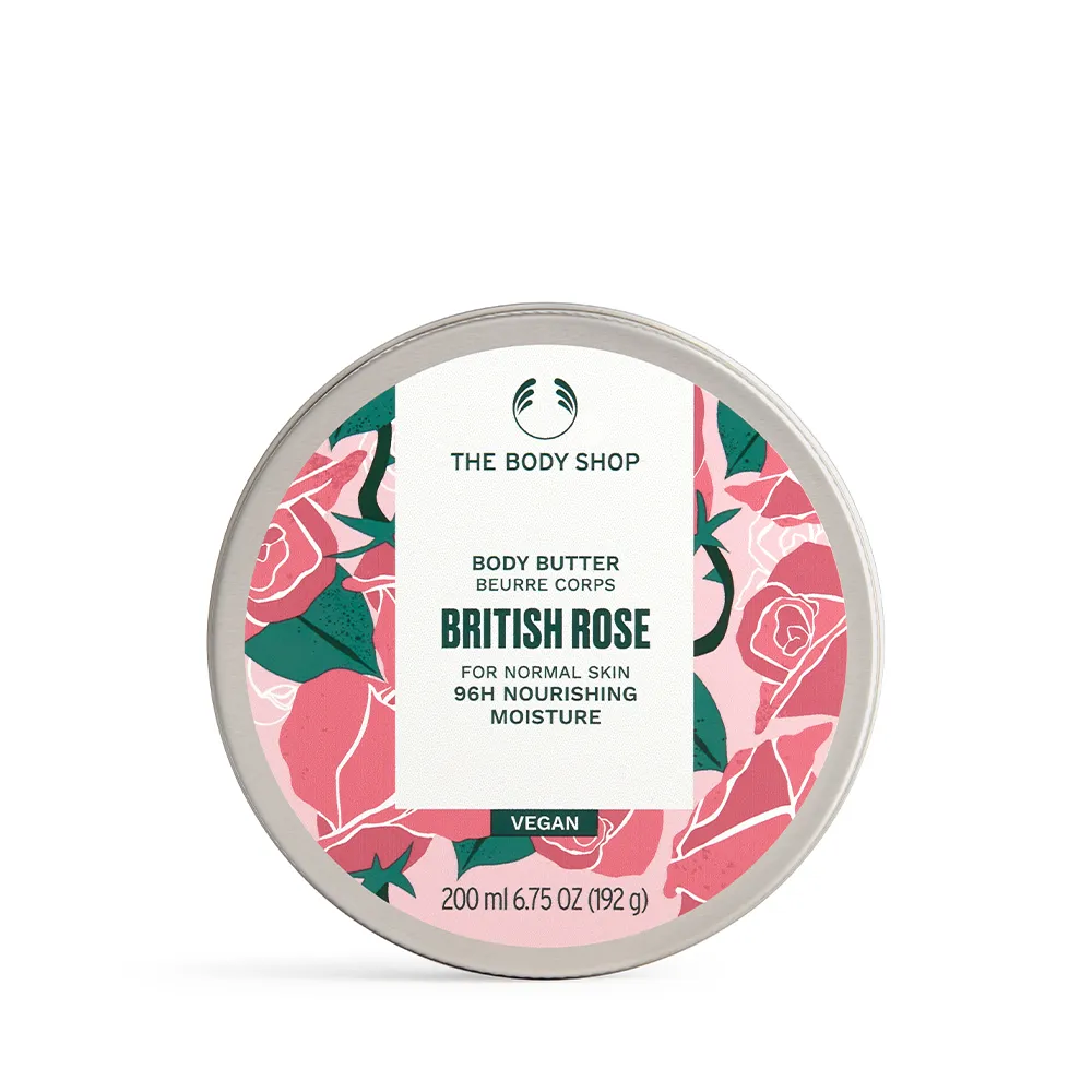 【THE BODY SHOP 美體小舖】英皇玫瑰嫩膚身體滋養霜(200ML/身體乳/身體保養)