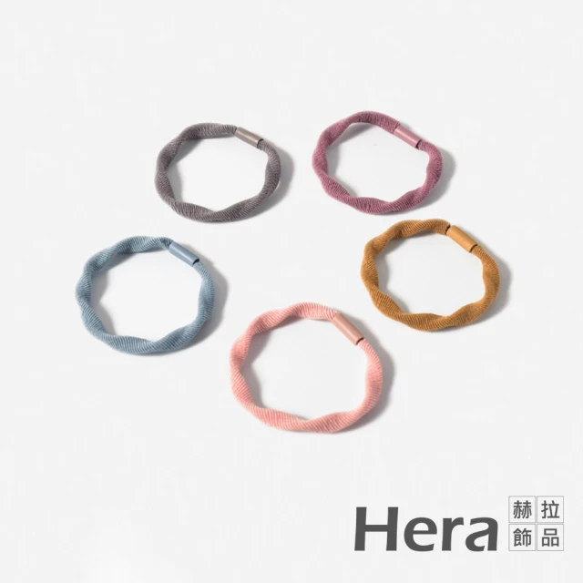 【HERA 赫拉】ll現貨ll小清新高彈純色髮圈鴨腸髮飾-隨機色6入組#H100414A(髮飾 髮圈)