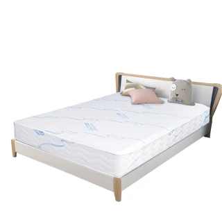 【YUDA 生活美學】A款_記憶+硬式蜂巢獨立筒床墊/彈簧床墊/兒童床墊/負離子抗菌表布  5尺雙人