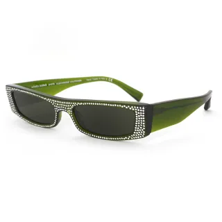 【Alain Mikli】法式設計 舞台鑽飾設計師款太陽眼鏡(經典綠 A05039-003)