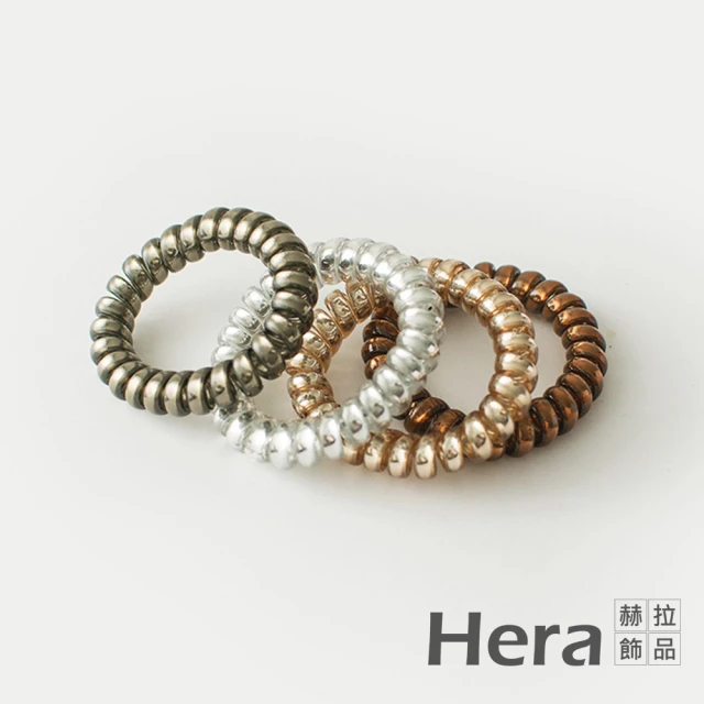 【HERA 赫拉】ll現貨ll韓國半透明金屬髮飾-粗款隨機色4入組#H100414G(現貨瘋搶中)