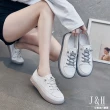 【J&H collection】簡約百搭真皮軟底休閒鞋(現+預  米白 / 灰色)