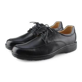 【SCONA 蘇格南】全真皮 經典舒適繫帶紳士鞋(黑色 0872-1)