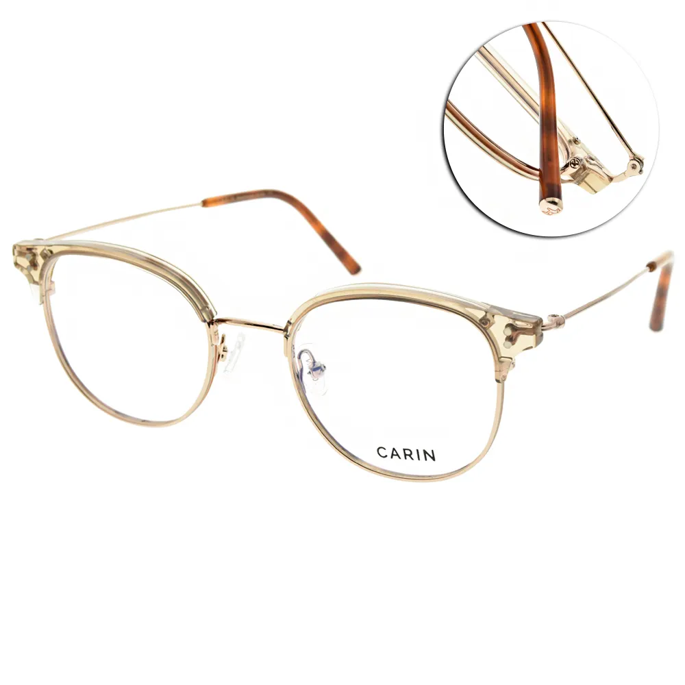 メガネ CARIN Alex RC3 ALEX R+ C3 CARIN光學眼鏡-ALEX R+ C3 透咖玫瑰金-韓國眼鏡品牌