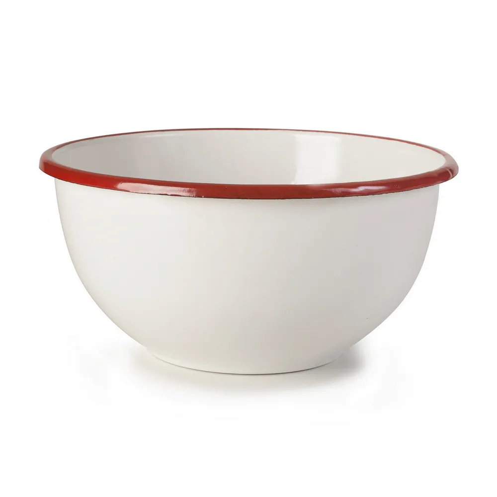 【IBILI】琺瑯餐碗 紅14cm(飯碗 湯碗)