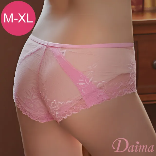 【Daima 黛瑪】雕花蕾絲小褲/內褲M-XL(粉色)