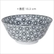 【Tokyo Design】瓷製餐碗 花繩黑15cm(飯碗 湯碗)