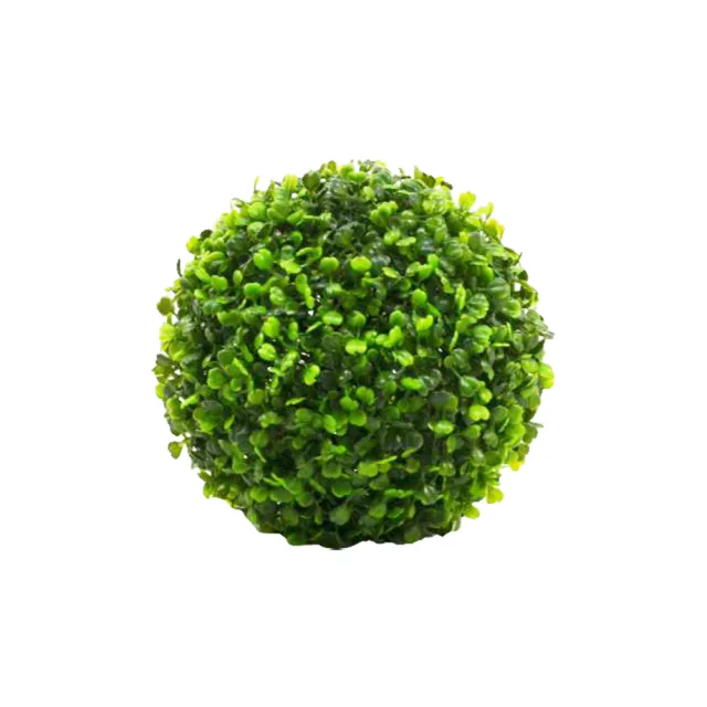 【YU Living 信歐傢居】仿真米蘭草球裝飾樹球 人造草球(中/22cm/綠色)