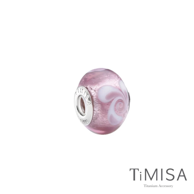 【TiMISA】牡丹 純鈦飾品 琉璃串珠(11mm)