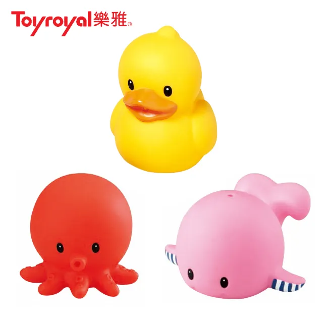 【Toyroyal樂雅 官方直營】軟膠洗澡玩具(3款)