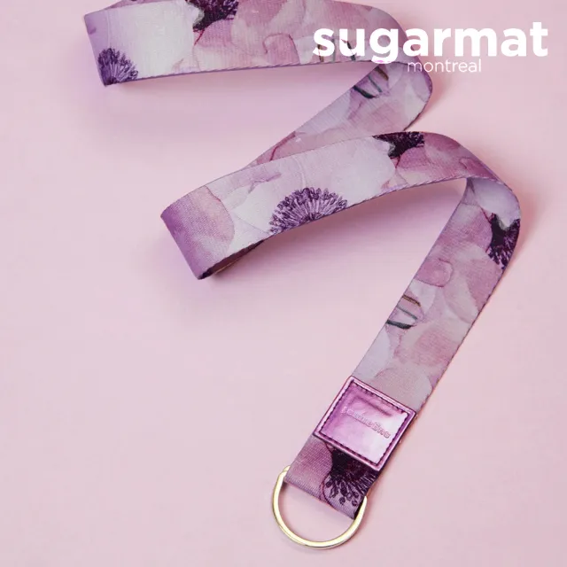 【加拿大Sugarmat】頂級瑜珈伸展帶(薰染紫Stretching Stra)