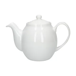 【KitchenCraft】陶製茶壺 白500ml(泡茶 下午茶 茶具)