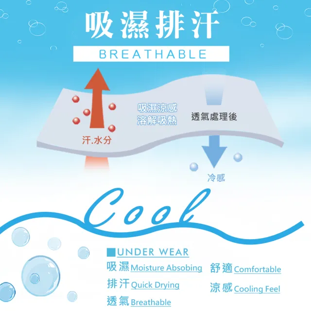 【尚芭蒂】隨機6件組 大尺碼M-3L/男平口褲/陽離子機能紗舒適透氣內褲/除臭/排汗